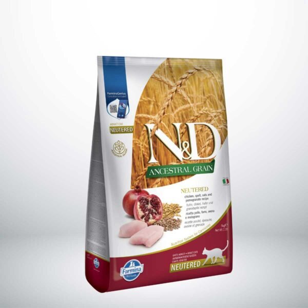 Pienso para gatos adultos marca Farmina N&D-Ancestral-5kg-gato