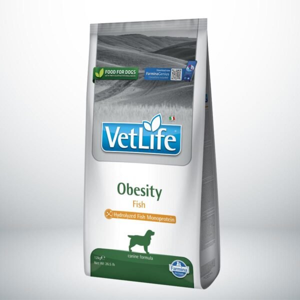 Pienso para perros marca Farmina Vet Life Obesity Fish