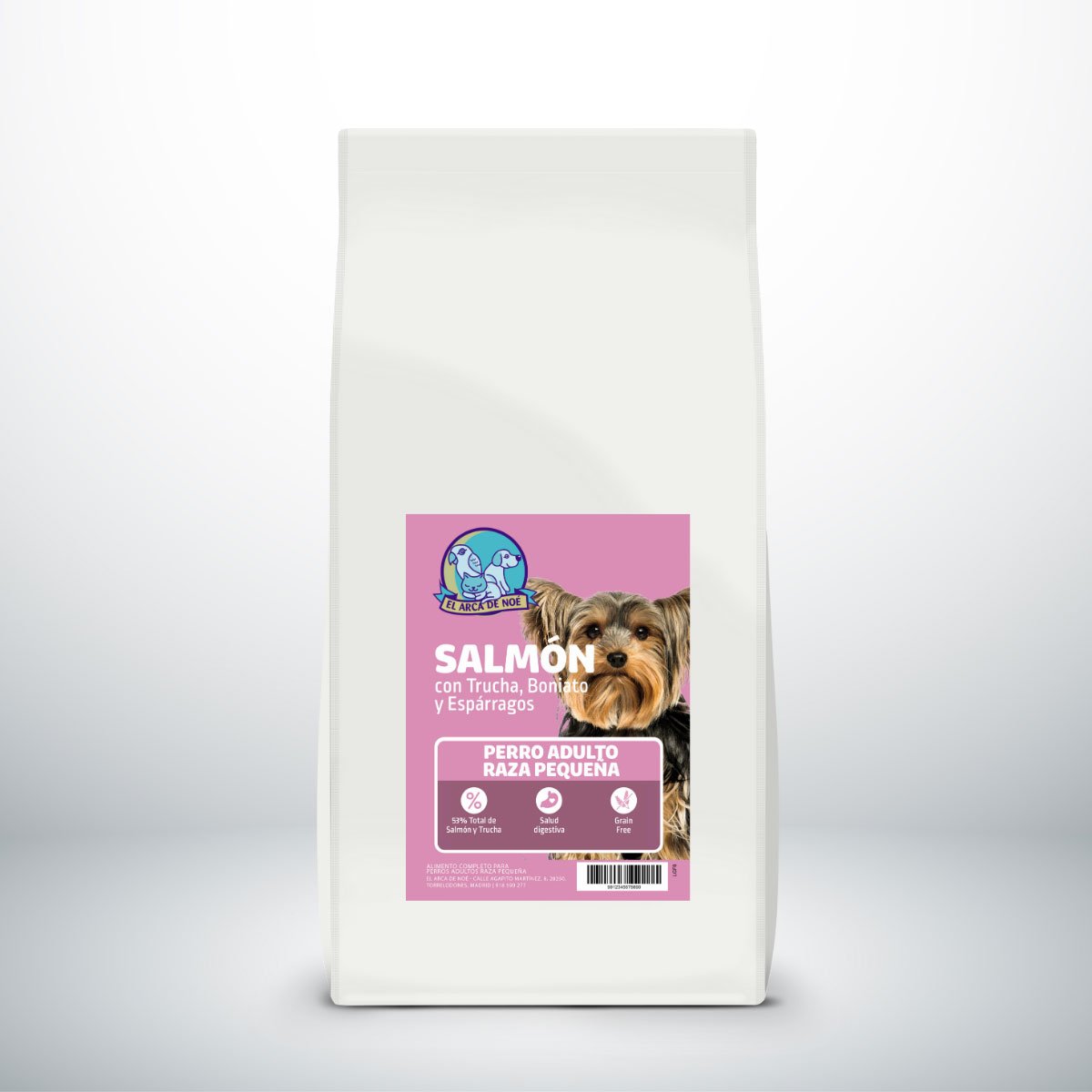 El Arca de Noé | Perro Adulto Raza Pequeña | Salmón 12Kg