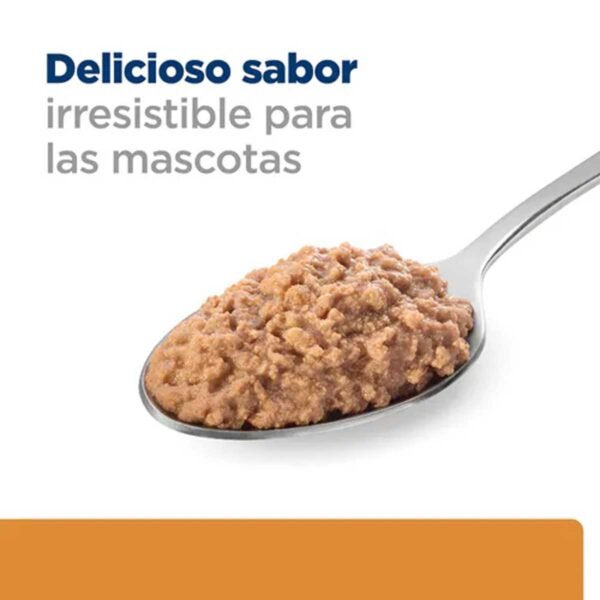 605649-Hill's Prescription Diet k/d Cuidado Renal alimento húmedo para gatos con pollo - Latas de 156g x 24 unidades - Imagen 2