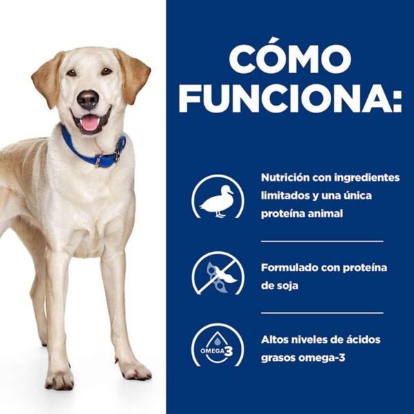 Hill's Prescription Diet d/d Sensibilidades Alimentarias alimento seco para perros con pato y arroz - Imagen 4