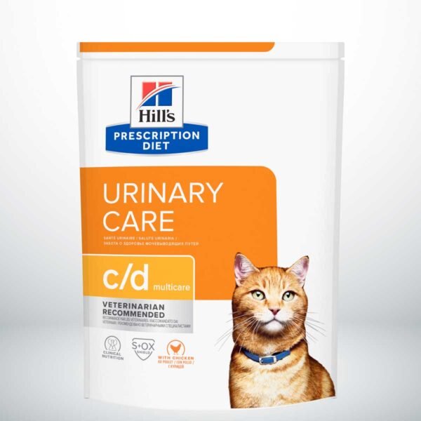 605875-Hill's Prescription Diet c/d Multicare Urinary Cuidado Urinario alimento seco para gatos con pollo - Envase de 1,5kg