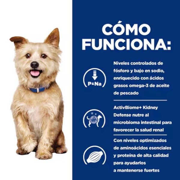 605879- Hill's Prescription Diet k/d Cuidado Renal alimento seco para perros con pollo - Imagen 3