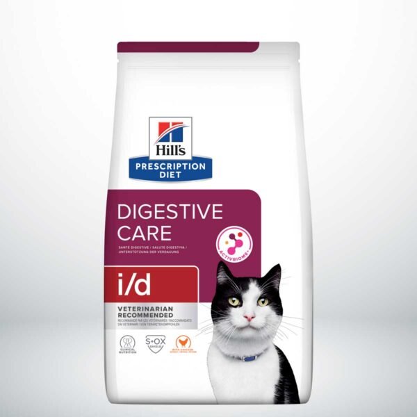 605883-Hill's Prescription Diet i/d Cuidado digestivo alimento seco para gatos con pollo - Envase de 1,5kg