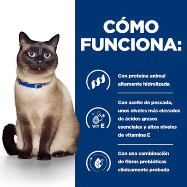 605912-Hill's Prescription Diet z/d Sensibilidades Alimentarias alimento seco para gatos - Envase de 1,5kg - Imagen 5