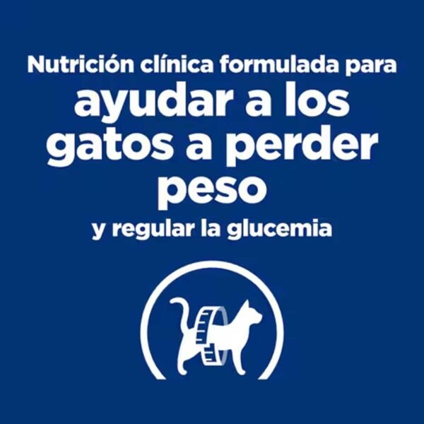 605918-Hill's Prescription Diet m/d Cuidado para la Diabetes alimento seco para gatos con pollo - Envase de 1,5kg - Imagen 6