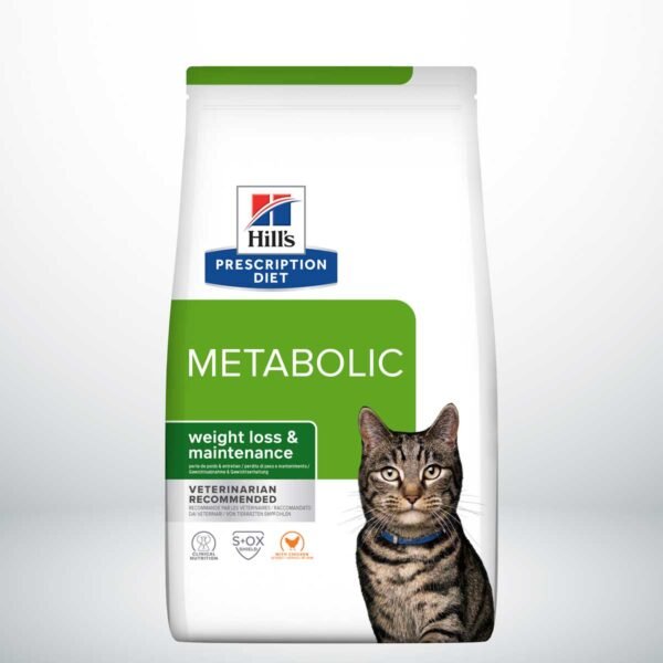 605940-Hill's Prescription Diet Metabolic Control de Peso alimento seco para gatos con pollo - Envase de 3kg