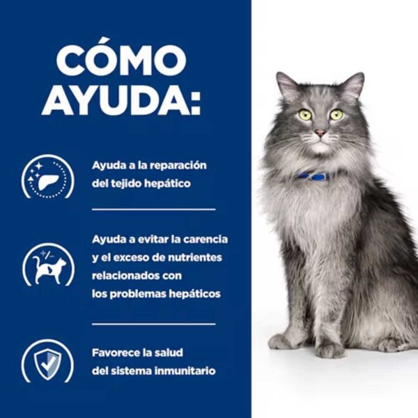 605968-Hill's Prescription Diet l/d Cuidado Hepático alimento seco para gatos con pollo - Envase de 1,5kg - Imagen 5