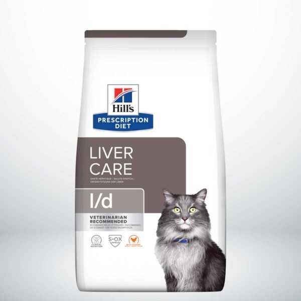 605968-Hill's Prescription Diet l/d Cuidado Hepático alimento seco para gatos con pollo - Envase de 1,5kg
