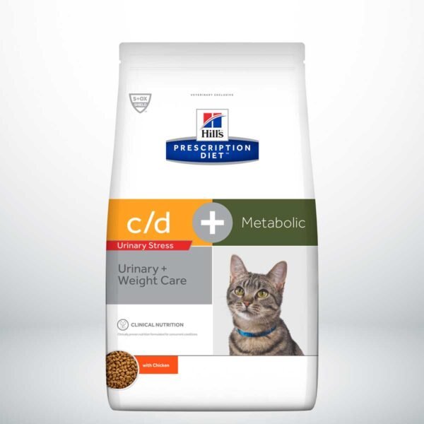 605983-Hill's Prescription Diet c/d Multicare Stress + Metabolic alimento seco para gatos con pollo - Envase de 3kg