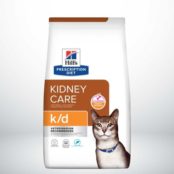 605990-Hill's Prescription Diet k/d Cuidado Renal alimento seco para gatos con atún - Envase de 1,5kg