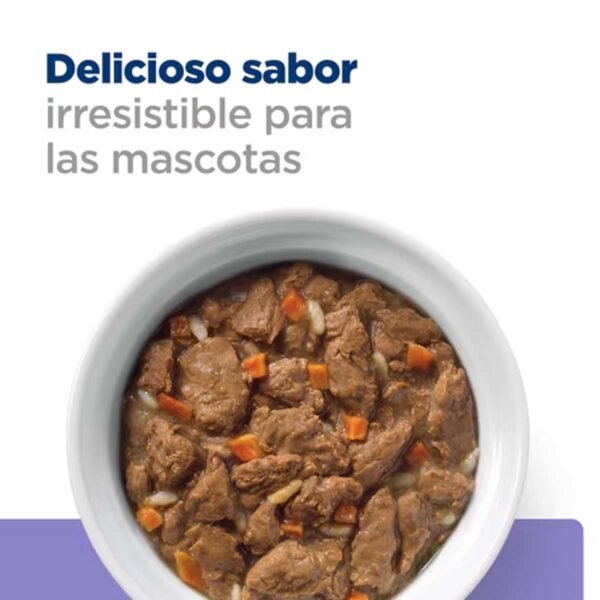 606446- Hill's Prescription Diet i/d Low Fat Cuidado Digestivo alimento húmedo para perros con pollo y verduras añadidas - Latas de 354g x 12 unidades - Imagen 2