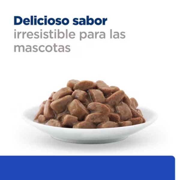 607210-Hill's Prescription Diet m/d Cuidado de la Diabetes alimento húmedo para gatos pollo - Bolsitas de 85g x 12 unidades - Imagen 3