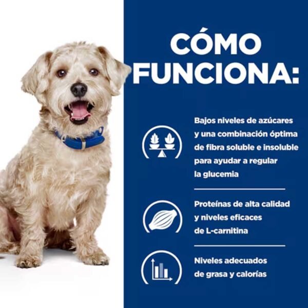 607220- Hill's Prescription Diet w/d Cuidado de la Diabetes alimento húmedo para perros con pollo - Latas de 370g x 12 unidades - Imagen 4