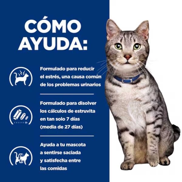 607549-Hill's Prescription Diet c/d Multicare Stress + Metabolic alimento húmedo para gatos con pollo - bolsitas de 85g x 12 unidades - Imagen 4