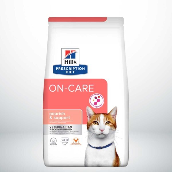 607675-Hill's Prescription Diet On-Care alimento seco para gatos con pollo - Envase de 1,5kg