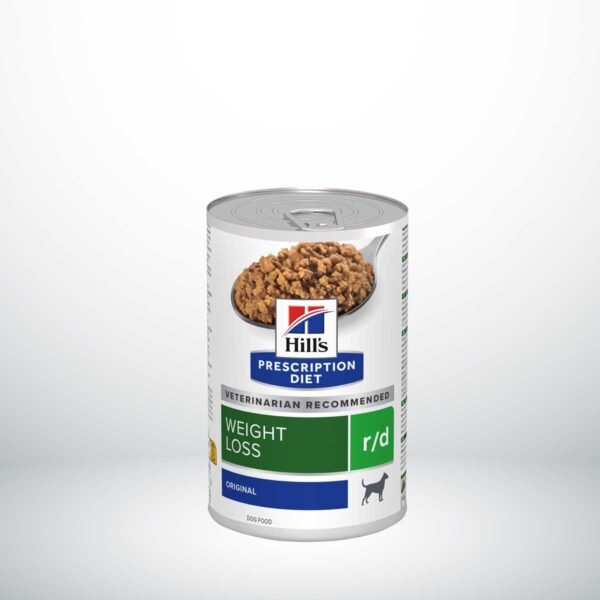 607711- Hill's Prescription Diet r/d Reducción de Peso alimento húmedo para perros - Lata de 350g x 12 unidades