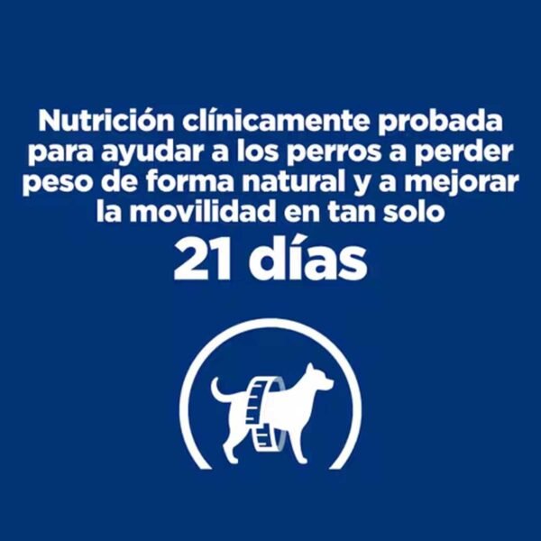 607714- Hill's Prescription Diet Metabolic + Mobility Control de Peso alimento húmedo para perros - Latas de 370g x 12 unidades - Imagen 5