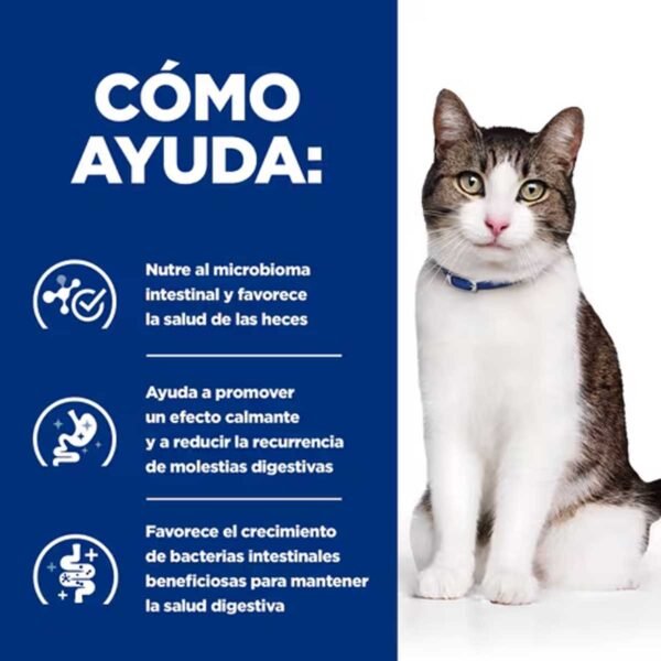 608830-Hill’s Prescription Diet Gastrointestinal Biome Stress estofado para gatos con pollo y verduras añadidas - Latas de 82g x 24 unidades - Imagen 4