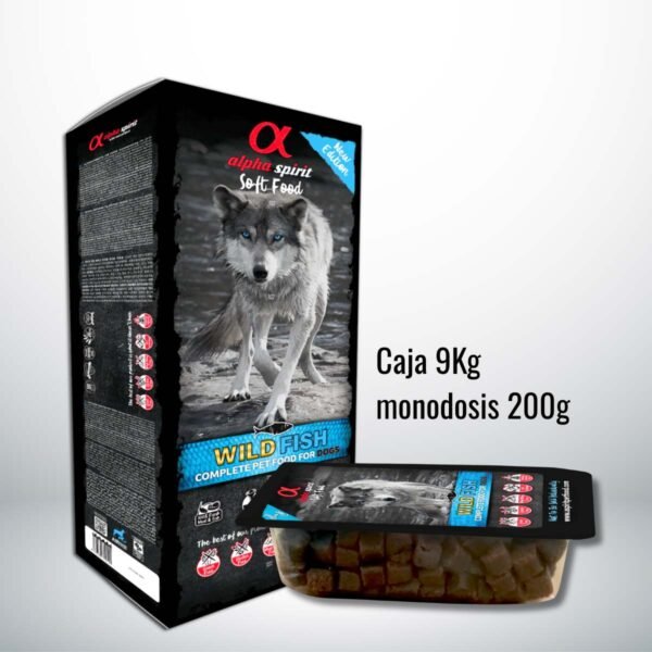 Alpha Spirit alimento semi-húmedo Wild Fish | Caja 9Kg - Imagen 2